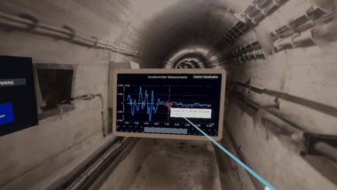 Exploring Dam Galleries Using Immersive Environments